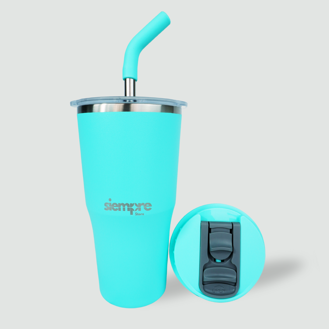 Vaso térmico de 532 cc. color Turquesa