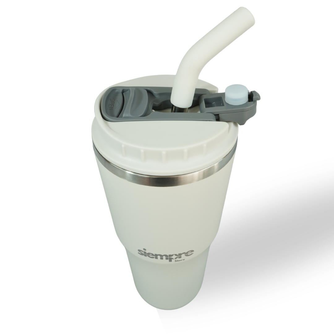 Vaso térmico de 532 cc. color Blanco marfil