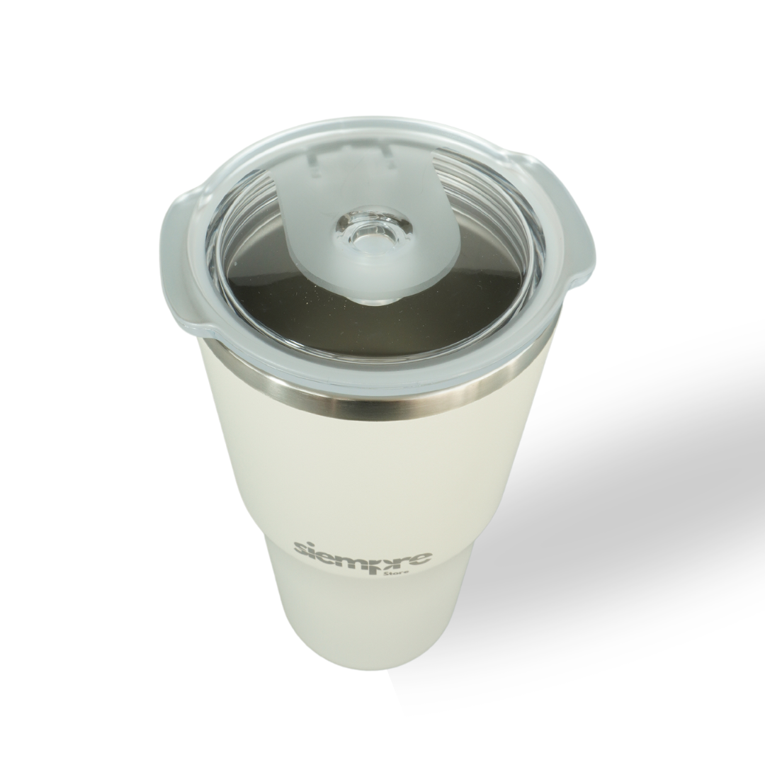 Vaso térmico de 532 cc. color Blanco marfil