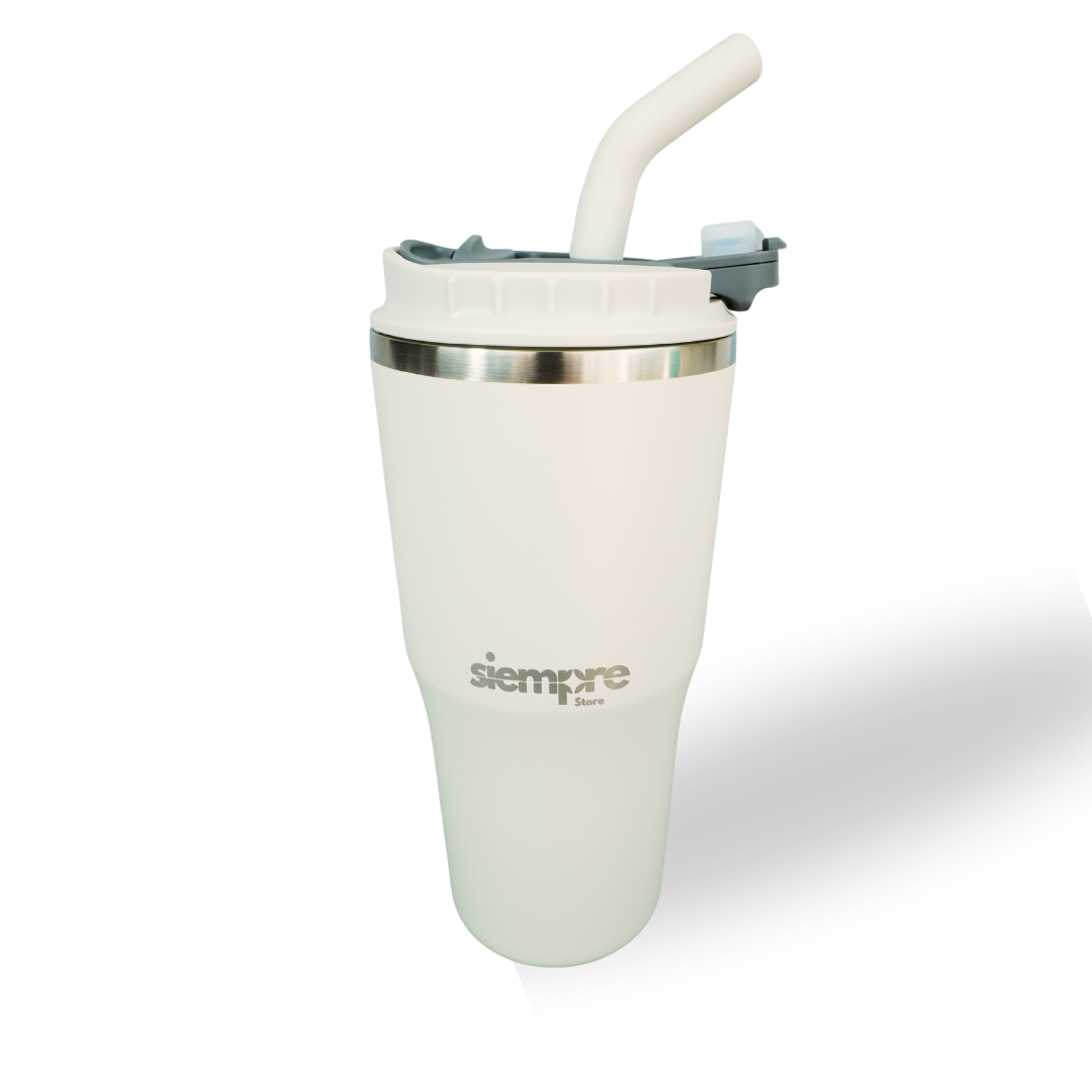 Vaso térmico de 532 cc. color Blanco marfil
